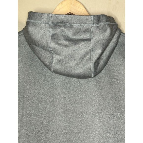 Women’s Under Armour, Zip-Up Sweatshirt, L, Heather Grey w/ Bright Pink Red Logo - Picture 5 of 16